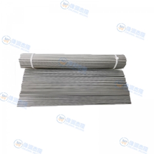 Align tungsten rod/surface alkali wash tungsten rod